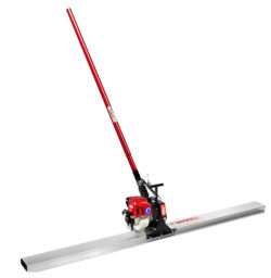 Single-handle swinging vibrating screed